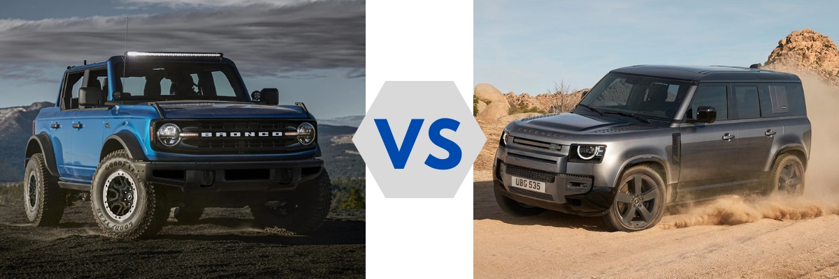 2022 Ford Bronco vs Land Rover Defender