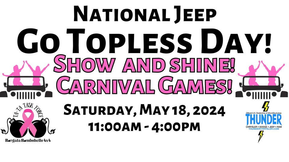 National Jeep GO TOPLESS Day