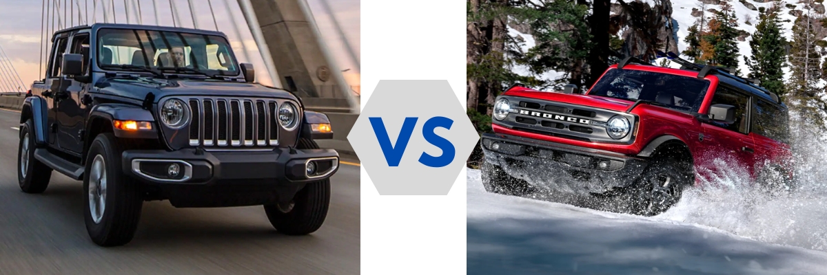 2023 Jeep Wrangler vs Ford Bronco