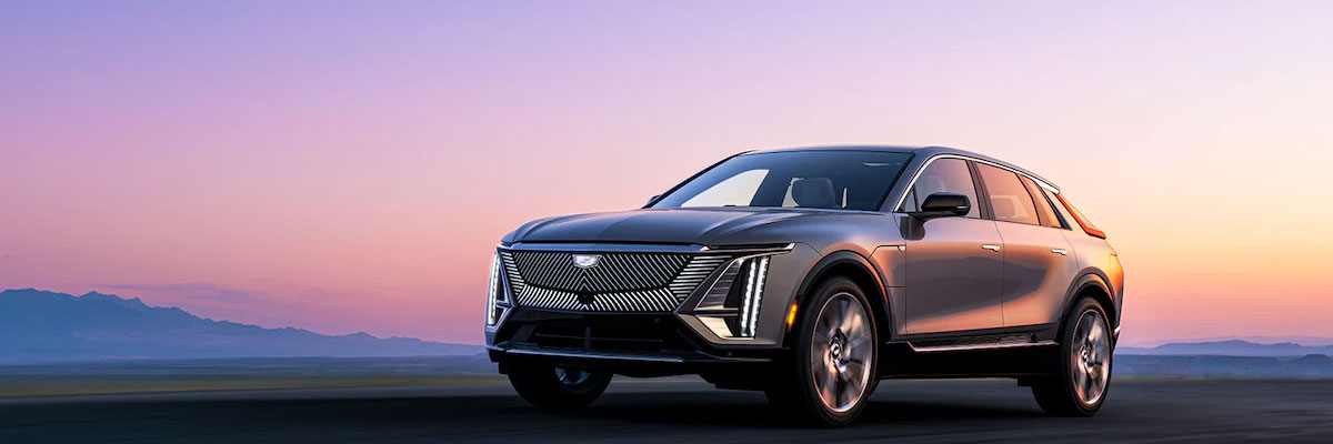 The 2023 Cadillac Lyriq is a brand new electric car that offers a quiet ride on the road, good fuel economy and an upscale interior with luxurious materials.